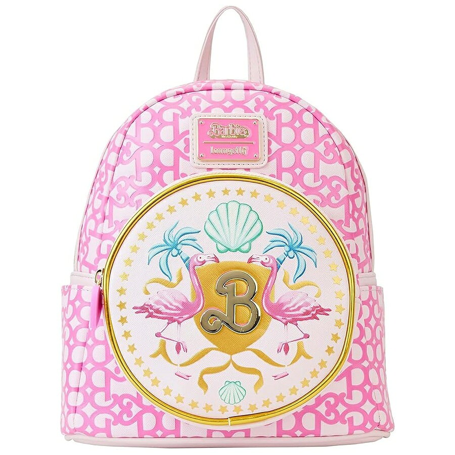 ラウンジフライ バービー ザ ムービー ロゴ ダブルストラップ ミニ バックパック Loungefly Barbie The Movie Logo Double Strap Mini Backpack