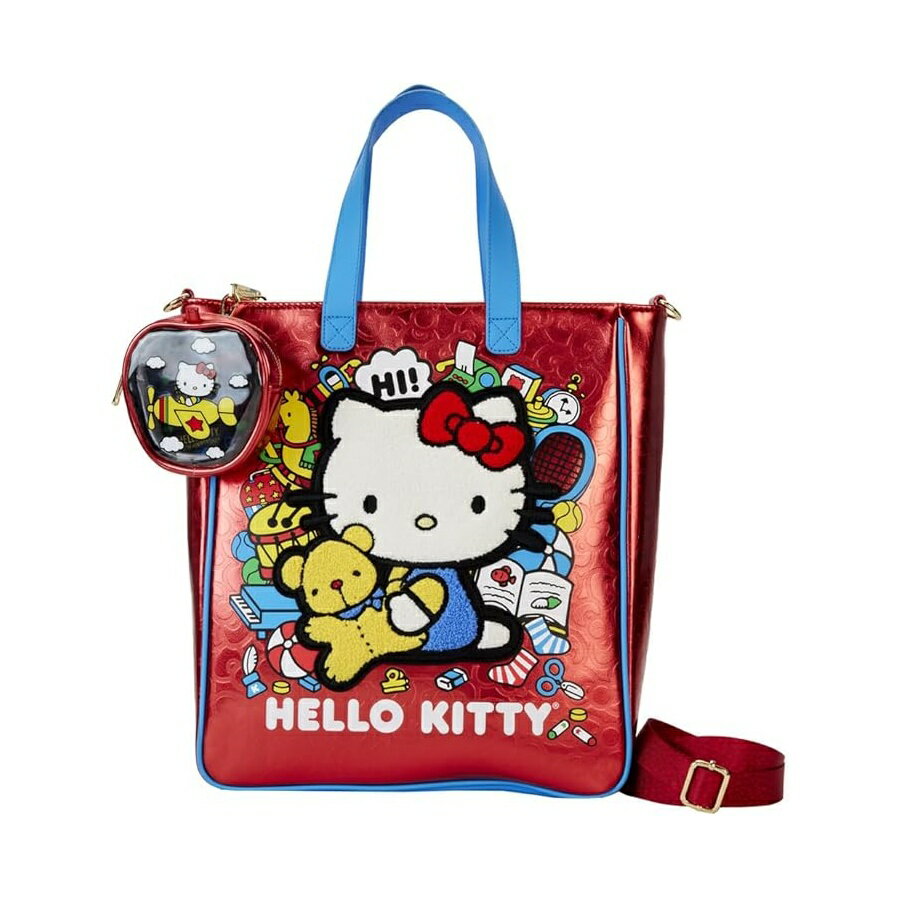 ラウンジフライ サンリオ ハローキティ 50周年記念 コインバッグ付きトートバッグ Loungefly Sanrio Hello Kitty 50th Anniversary Tote Bag with Coin Bag