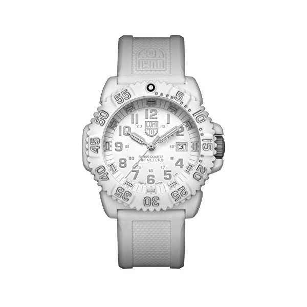 ルミノックス Luminox 腕時計 時計 ウォッチ ネイビーシールズ アメリカ海軍 特殊部隊 レディース 女性用 ミリタリー Luminox Outdoor Womens Watch Navy Seals Colormark (XS.3057.WO/ 3050 Series): Swiss Made + White Fiberglass Case Dial and Band + 200m Waterproof