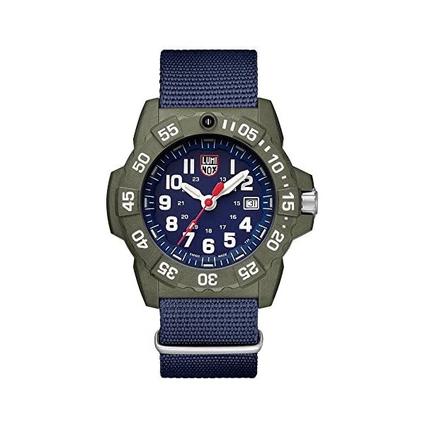 楽天i-selectionルミノックス Luminox 腕時計 時計 ウォッチ メンズ 男性用 ミリタリー Luminox Men's SEA Stainless Steel Swiss-Quartz Watch with Nylon Strap, Blue, 24 （Model: 3503.ND）