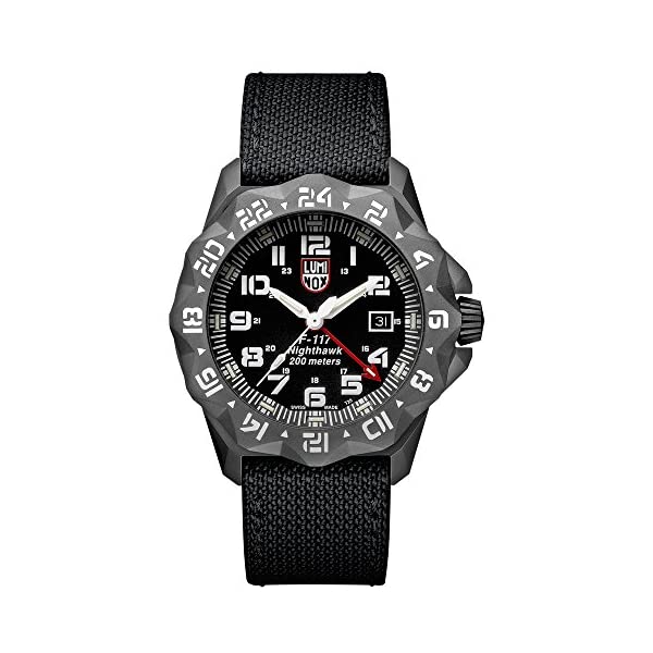 ルミノックス Luminox 腕時計 時計 ウォッチ メンズ 男性用 ミリタリー Luminox Men 039 s Watch F-117 Night Hawk 6421: 45mm Grey Case Black Display 200 M Water Resistant