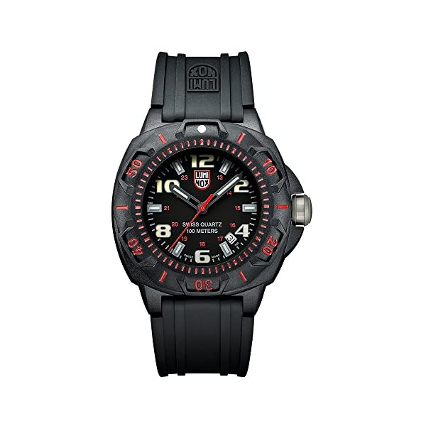 ルミノックス Luminox 腕時計 時計 ウォッチ セントリー メンズ 男性用 ミリタリー Luminox Men's 0215.SL Sentry 0200 Black Dial With Red Markings Watch