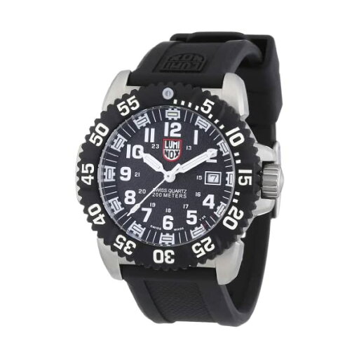 ルミノックス Luminox 腕時計 時計 ウォッチ ネイビーシールズ アメリカ海軍 特殊部隊 メンズ 男性用 ミリタリー Luminox Men's 3151 Navy SEAL Luminescent Watch with Black Rubber Band