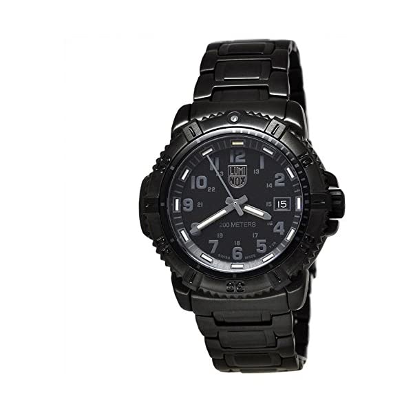 ルミノックス Luminox 腕時計 時計 ウォッチ レディース 女性用 ミリタリー Luminox Steel Colormark Black Dial Black Ion-plated Ladies Watch 7252.BO