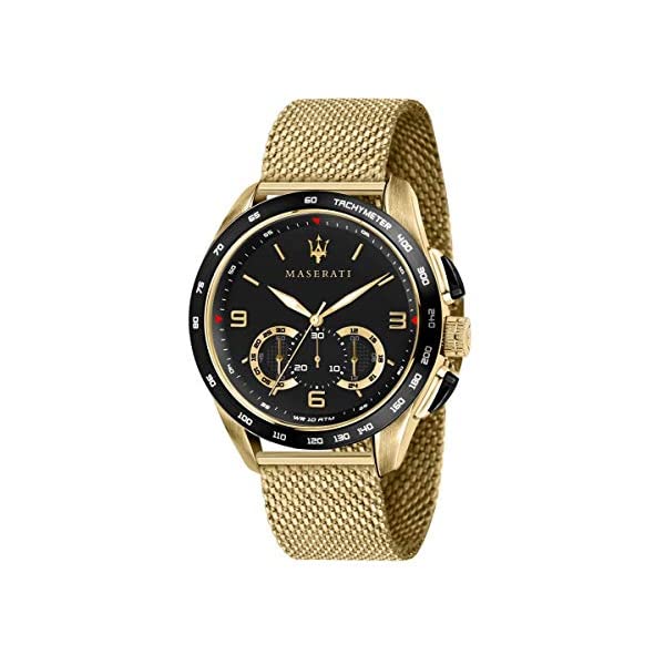 マセラティ 腕時計 R8873612010 メンズ 男性用 ウォッチ 時計 アクセサリー グッズ 納車祝い プレゼント MASERATI Men s TRAGUARDO Quartz Stainless-Steel Strap Gold 22 Casual Watch Model:…
