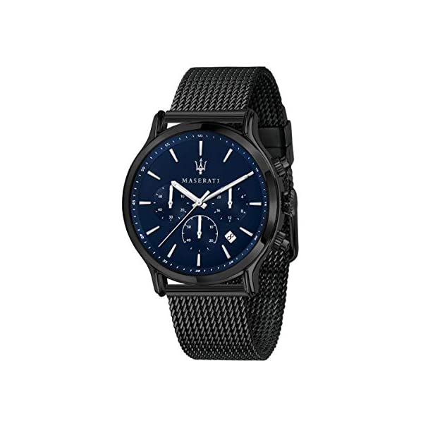 マセラティ 腕時計 R8873618008 メンズ 男性用 ウォッチ 時計 アクセサリー グッズ 納車祝い プレゼント Maserati Men's Epoca R8873618008 Black Stainless-Steel Quartz Dress Watch