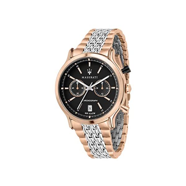 マセラティ 腕時計 R8873638005 メンズ 男性用 ウォッチ 時計 アクセサリー グッズ 納車祝い プレゼント Maserati Legend Mens Analog Quartz Watch with Stainless Steel Gold Plated Bracelet R8873638005
