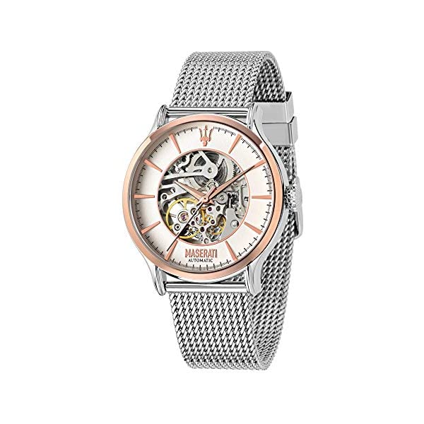 マセラティ 腕時計 R8823118004 メンズ 男性用 ウォッチ 時計 アクセサリー グッズ 納車祝い プレゼント MASERATI Men's Epoca Stainless Steel Quartz Stainless-Steel Strap, Silver, 13 Casual Watch (Model: R8823118004)
