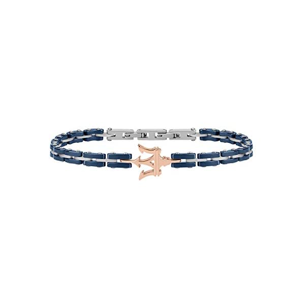 マセラティ ブレスレット バングル AC6052 メンズ 男性用 アクセサリー グッズ 納車祝い プレゼント Maserati Men Stainless-Steel Bracelet