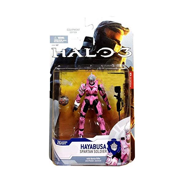 マクファーレン トイズ ヘイロー アクション フィギュア ダイキャスト Halo 3 McFarlane Toys Series 5 (2009 Wave 2) 2009 SDCC San Diego Comic-Con Exclusive Action Figure PINK Hayabusa Spartan Soldier (Shotgun and Radar Jammer)