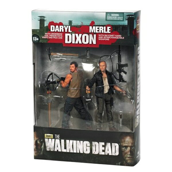マクファーレン トイズ ウォーキングデッド アクションフィギュア ダイキャスト McFarlane Toys The Walking Dead TV Series 4, Merle & Daryl Dixon Brothers, 2-Figure Pack