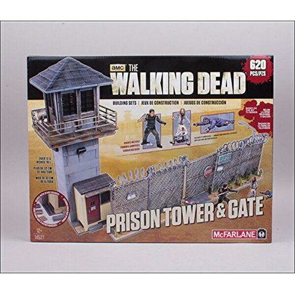 マクファーレン トイズ ウォーキングデッド アクションフィギュア ダイキャスト McFarlane Toys The Walking Dead TV Building Set Prison Tower and Gate 620 Pcs