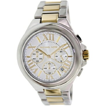 マイケルコース Michael Kors レディース 腕時計 時計 Michael Kors Women's MK5653 Camille Chronograph Silver/Gold Watch