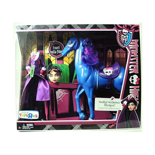 モンスターハイ ドール 人形 フィギュア 着せ替え おもちゃ グッズ Monster High - Headless Headmistress Bloodgood Doll and Nightmare Horse Set