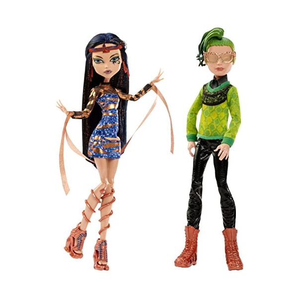 X^[nC NIEfEiC f[X SS h[ l` tBMA ւ  ObY Monster High Boo York, Boo York Comet-Crossed Couple Cleo de Nile and Deuce Gorgon Doll, 2-Pack (Discontinued by manufacturer)