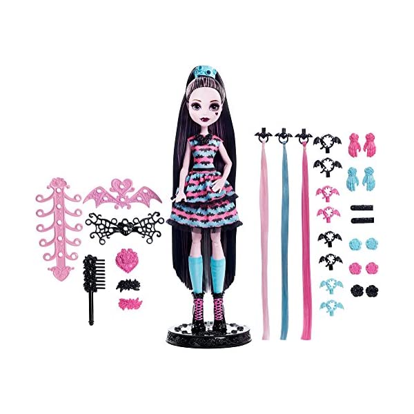 モンスターハイ ドラキュローラ ドール 人形 フィギュア 着せ替え おもちゃ グッズ Monster High Party Hair Draculaura Doll