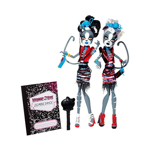 モンスターハイ ドール 人形 フィギュア 着せ替え おもちゃ グッズ Monster High Zombie Shake Meowlody and Purrsephone Doll (2-Pack)