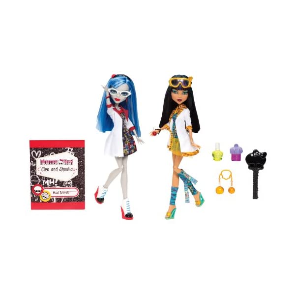 モンスターハイ クレオ・デ・ナイル グーリア イェルプス ドール 人形 フィギュア 着せ替え おもちゃ グッズ Monster High Classroom Partners Mad Science Cleo De Nile and Ghoulia Yelps Doll, 2-Pack