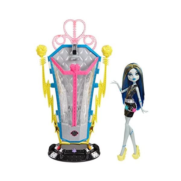 モンスターハイ フランキー シュタイン ドール 人形 フィギュア 着せ替え おもちゃ グッズ Monster High Freaky Fusion Frankie Recharge Chamber