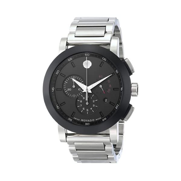 モバード MOVADO 腕時計 ウォッチ 時計 メンズ 男性用 ミュージアム ステンレス スチール Movado Men s 0606792 Museum Sport Stainless Steel Watch with Black Dial