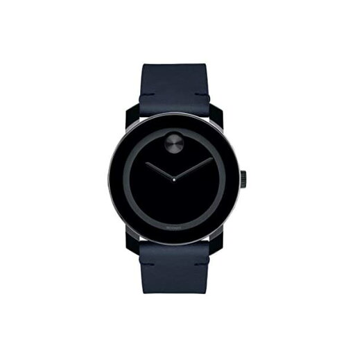 モバード MOVADO 腕時計 ウォッチ 時計 メンズ 男性用 ステンレス スチール Movado Men's Stainless Steel &Tr90 Swiss Quartz Watch with Leather Strap Blue 22 (Model: 3600583) モバード MOVADO 腕時計 ウォッチ 時計 メンズ 男性用 ステンレス スチール Movado Men's Stainless Steel &Tr90 Swiss Quartz Watch with Leather Strap Blue 22 (Model: 3600583)