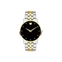 o[h MOVADO rv EHb` v ~[WA XeX X`[ uXbg Movado Museum Stainless Steel Yellow Pvd Case Black Dial Stainless Steel Bracelet Men 0607202