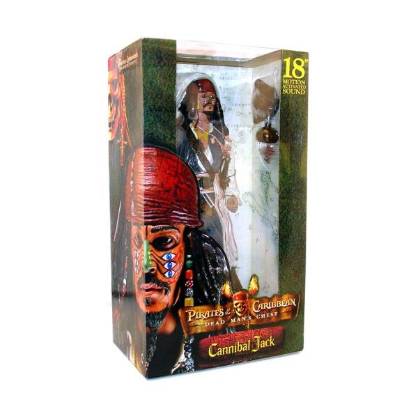 パイレーツオブカリビアン アクション フィギュア 人形 ネカ Pirates of the Caribbean Cannibal Jack Sparrow with Sound by NECA