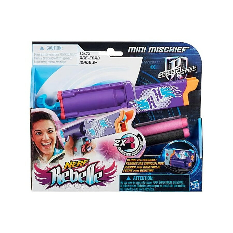 ナーフレベル シークレット&スパイ ミニ いたずらブラスター Nerf Rebelle Secrets & Spies Mini Mischief Blaster