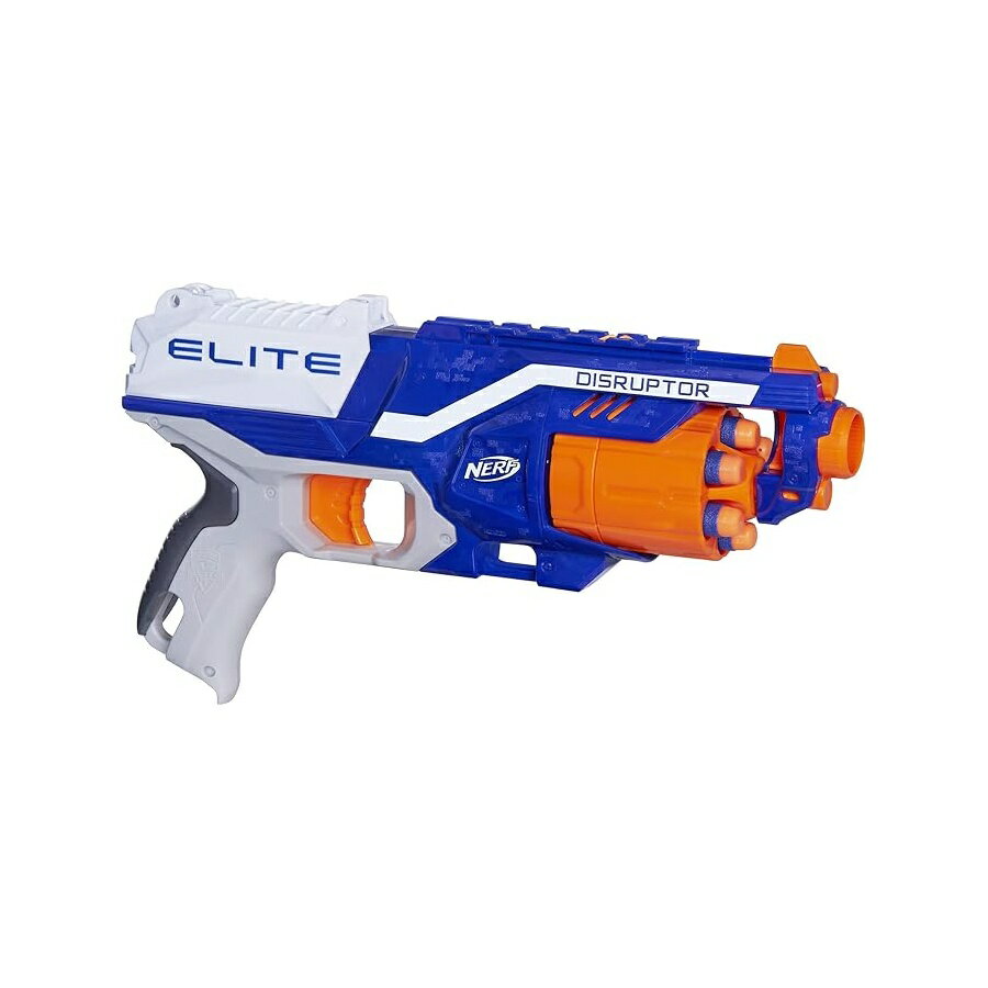 NERF ディスラプター エリート ブラスター ダーツ 6 本 回転ドラム スラムファイア 公式ナーフ エリート ダーツ 6 本付き 子供 ティーン 大人向け (限定) NERF Disruptor Elite Blaster 6-Dart Rotating Drum, Slam Fire, Includes 6 Official Nerf