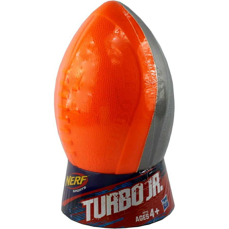 ナーフスポーツ ターボ ジュニア フットボール ブライトオレンジとチタン Nerf Sports Turbo Jr. Football Bright Orange and Titanium