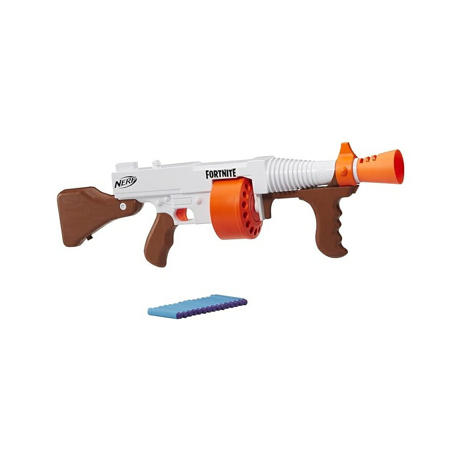 NERF フォートナイト DG ダーツブラスター 回転ドラム ポンプアクション ナーフダーツ 15 本 フォートナイトビデオゲームからインスピレーションを得た 子供 ティーン 大人向けのおもちゃ 8 歳以上の男の子と女の子向けの屋外おもちゃ NERF Fortnite DG Dart