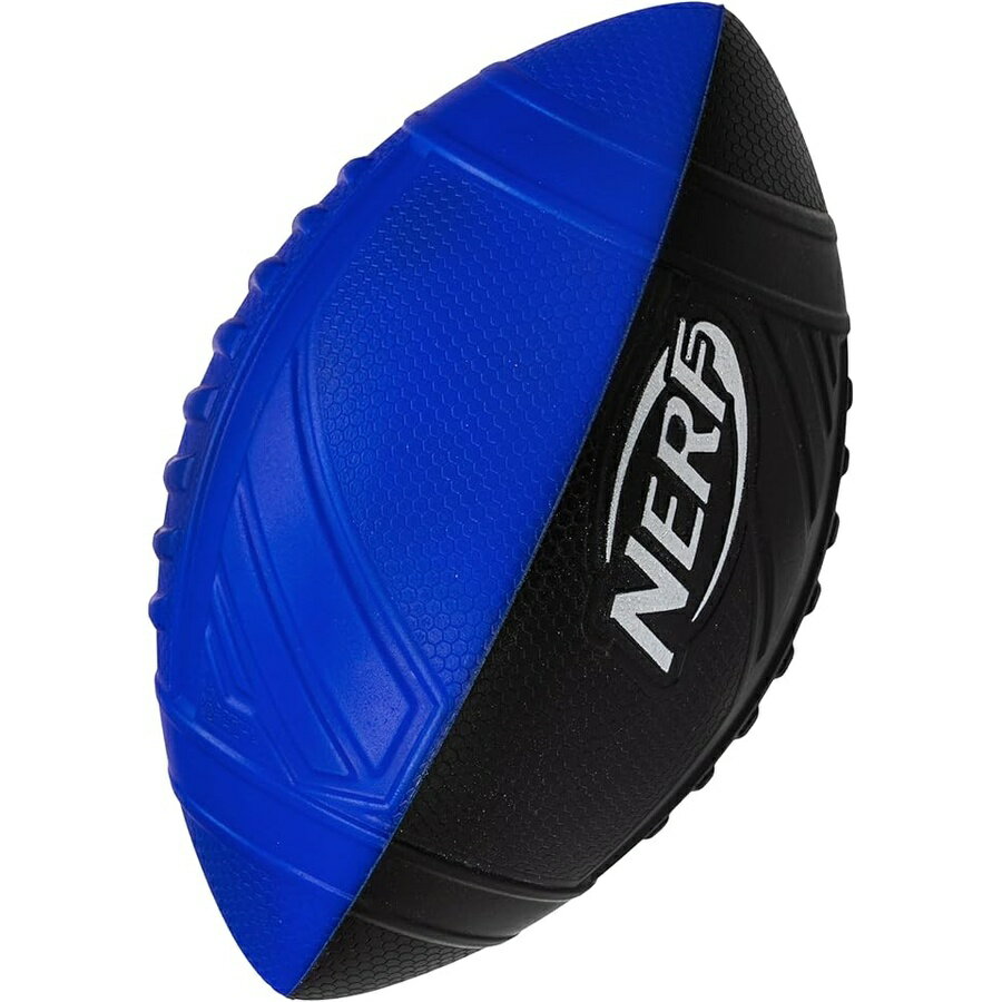 NERF キッズ フォーム フットボール プロ グリップ ユース ソフト フォーム ボール 屋内 + 屋外 小型 NERF フォーム フットボール 9 インチ ユース サイズ ボール ブルー + ブラック NERF Kids Foam Football Pro Grip Youth Soft Foam Ball Indoor + Outdoor