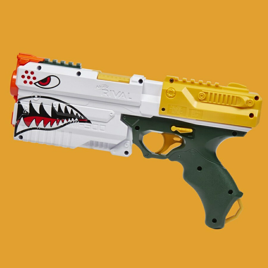 NERF ライバル クロノス XVIII-500 ブラスター 後装 ナーフ ライバル ラウンド 5 発 スプリング アクション 速度 90 FPS ホワイト カラー デザイン 対象年齢 14 歳以上 (限定) NERF Rival Kronos XVIII-500 Blaster, Breech-Load, 5 Nerf Rival Rounds, Spring 3
