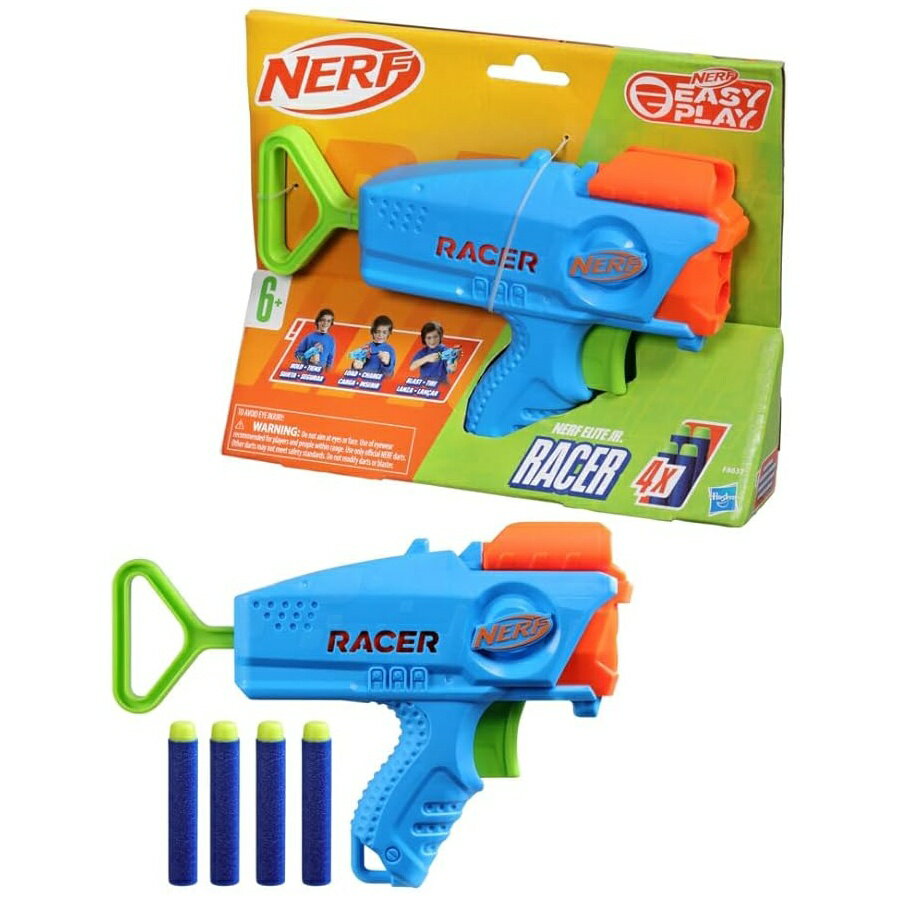 乐天商城 - ナーフ エリート ジュニア レーサー イージー プレイ ダーツ ブラスター Nerf Elite Junior Racer Easy Play Dart Blaster