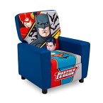 DCコミックス バットマン スーパーマン フラッシュ キッズチェア ソファ ローチェア 子供椅子 キッズソファ 入学祝 入園祝 卒園祝 お誕生日 プレゼント 自宅学習 Delta Children High Back Upholstered Chair DC Comics Justice League