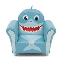 サメ 鮫 シャーク キッズチェア ソファ ローチェア 子供椅子 キッズソファ 入学祝 入園祝 卒園祝 お誕生日 プレゼント 自宅学習 Delta Children Cozy Children's Chair - Fun Animal Character, Blue Shark