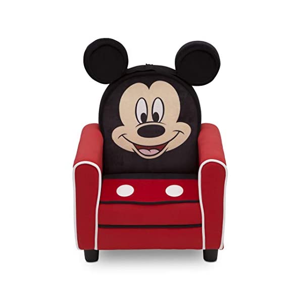 ミッキーマウス ディズニー キッズチェア ソファ ローチェア 子供椅子 キッズソファ 入学祝 入園祝 卒園祝 お誕生日 プレゼント 自宅学習 Delta Children Figural Upholstered Kids Chair, Disney Mickey Mouse