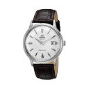 IGg rv or[m I[g}`bN  ORIENT FAC00005W0 v EHb` Orient '2nd Gen Bambino Version I' Japanese Automatic Stainless Steel and Leather Dress Watch