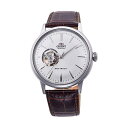 IGg rv or[m I[vn[g I[g}`bN  ORIENT RA-AG0002S10B v EHb` Orient 'Bambino Open Heart' Japanese Automatic Stainless Steel and Leather Dress Watch