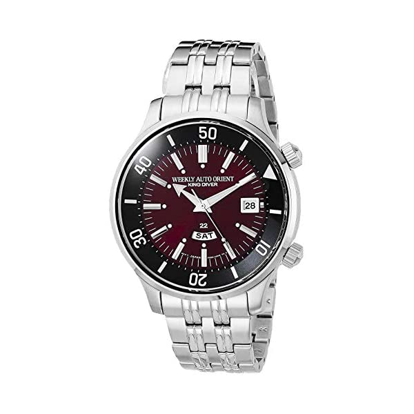 BVLGARI - オリエント 腕時計 ダイビング オートマチック 自動巻き メンズ 男性用 ORIENT RA-AA0D02R1HB 時計 ウォッチ Orient Men's Japanese Automatic Diving Watch with Stainless Steel Strap, Silver, 20 (Model: RA-AA0D01B1HB)