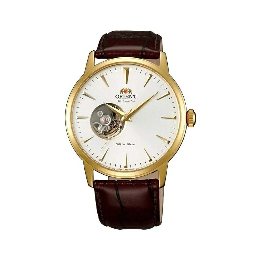 オリエント エスティム II オープン ハート 自動巻き ホワイト ダイヤル メンズ腕時計 FAG02003W0 Orient Esteem II Open Heart Automatic White Dial Men's Watch FAG02003W0