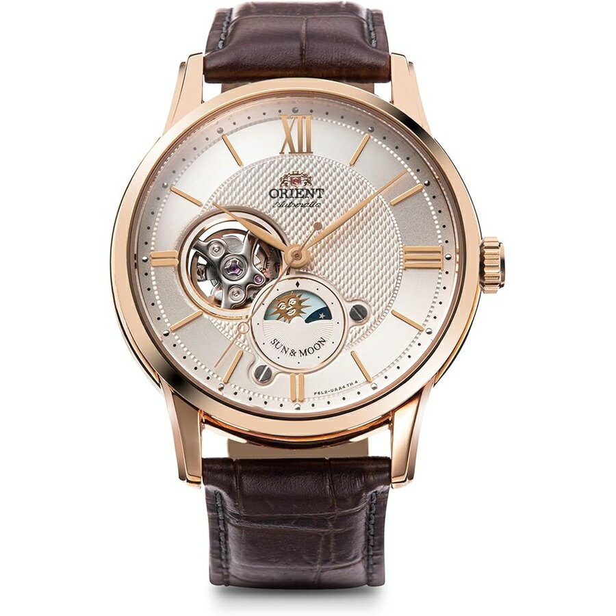LANCASTER - オリエント クラシック セミスケルトン サン&ムーン 機械式時計 RN-AS0002S メンズ ORIENT Classic Semi Skeleton Sun & Moon Mechanical Watch RN-AS0002S Men's