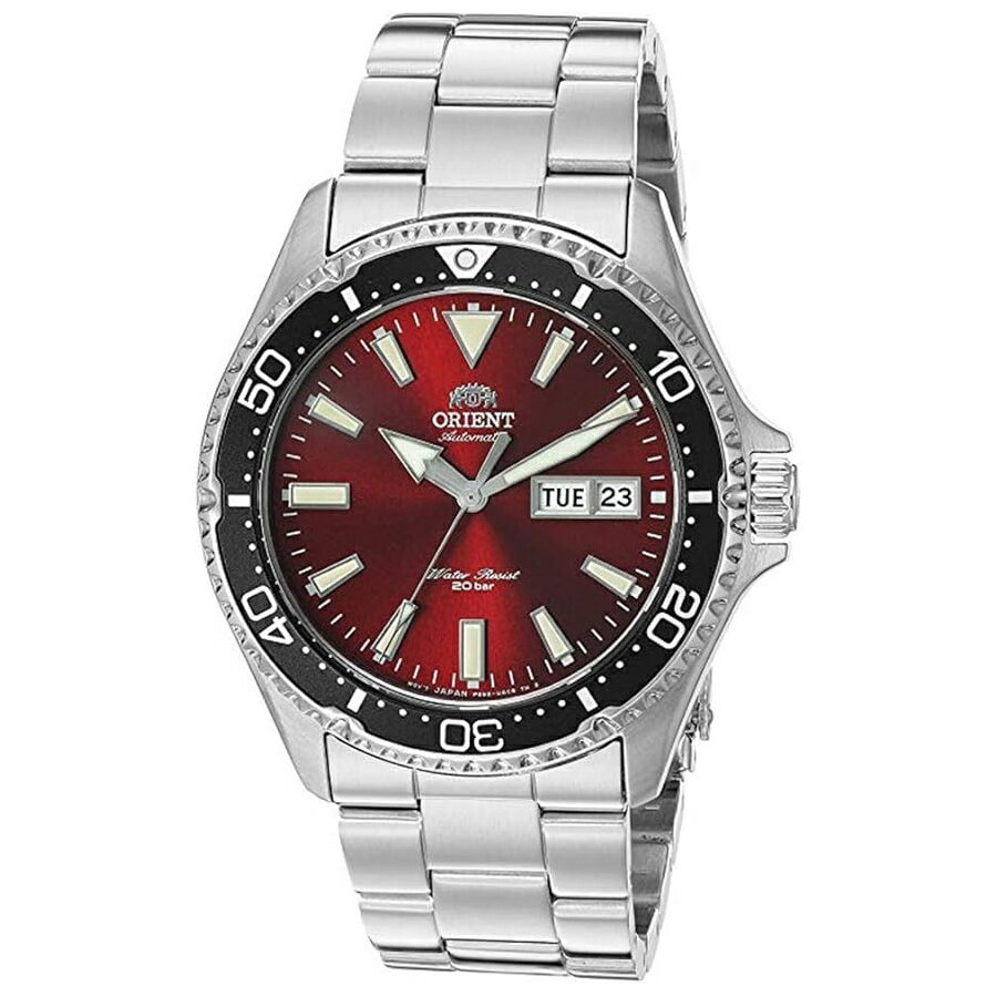 LANCASTER - オリエント メンズ カマス ステンレススチール 自動潜水時計 サファイアクリスタル付き Orient Men's Kamasu Stainless Steel Automatic Diving Watch with Sapphire Crystal