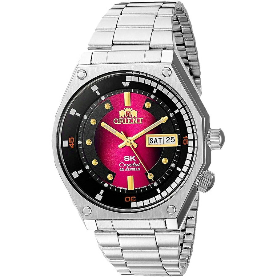 オリエント メンズ 'SK ダイバー レトロ' 日本製自動巻き 手巻きステンレススチール スポーツウォッチ Orient Men's 'SK Diver Retro' Japanese Automatic Hand Winding Stainless Steel Sports Watch