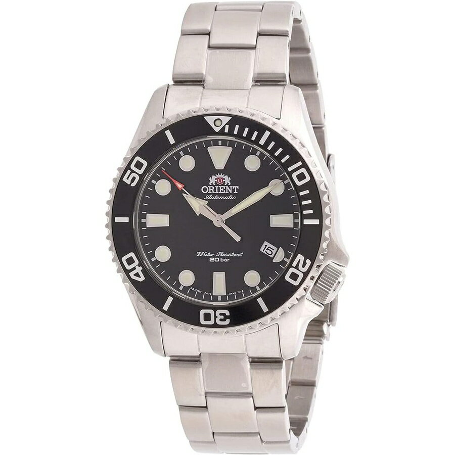 樂天商城 - ORIENT スポーツ自動巻き腕時計 メンズ RA-AC0K01B00C ブラック ブレスレット ORIENT Sports Automatic Watch for Men RA-AC0K01B00C, Black, Bracelet