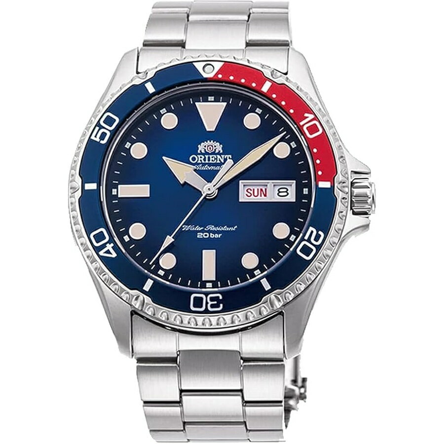 Rakuten - オリエント RA-AA08 自動巻き 手巻きムーブメント 41.8 mm ステンレススチールケース サファイアクリスタル 200mダイバースタイルウォッチ ドットインデックス Orient RA-AA08 Automatic Hand-Winding Movement 41.8 mm Stainless Steel Case Sapphire