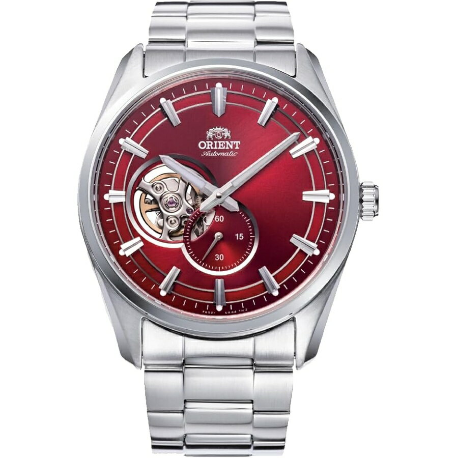 乐天商城 - オリエント 自動巻き 手巻きセミスケルトン ドレスウォッチ (サファイアクリスタル付き) Orient Automatic Hand-Winding Semi-Skeleton Dress Watch with Sapphire Crystal