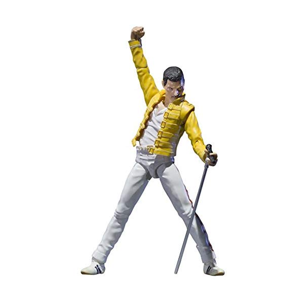 フレディ マーキュリー フィギュア クイーン ボヘミアン ラプソディ Bohemian Rhapsody QUEEN Bandai Tamashii Nations Freddie Mercury Singing Artist Action Figure