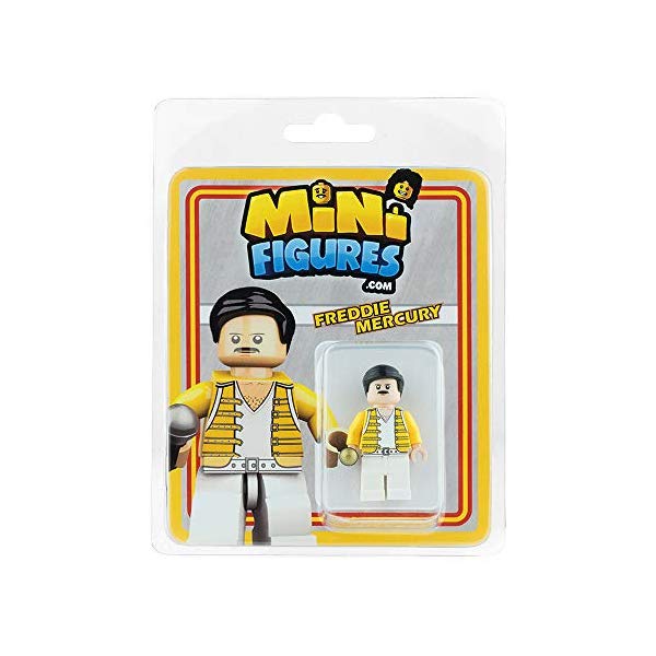 フレディ・マーキュリー ミニ フィギュア クイーン ボヘミアン・ラプソディ Bohemian Rhapsody QUEEN Custom Design Minifigure - Freddie Mercury