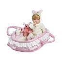 p_CXM[Y xr[h[ Ԃ l` ւ A { ܂܂  Paradise Galleries Real Looking Baby Doll Girl Molly & Fluffy - 17 inch Ensemble Comes with Bassinet & Accessories GentleTouch Vinyl. 9-Piece Gift Set